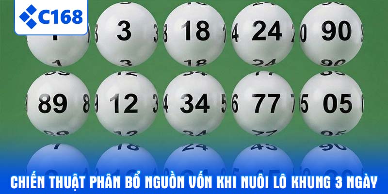 Chiến thuật phân bổ nguồn vốn khi nuôi lô khung 3 ngày