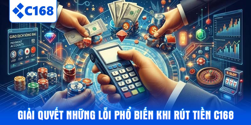 Giải quyết những lỗi phổ biến khi rút tiền C168