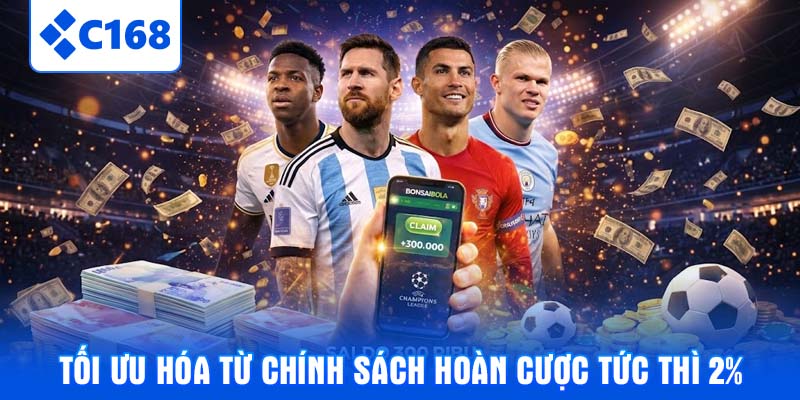 Tối ưu hóa từ chính sách hoàn cược tức thì 2%